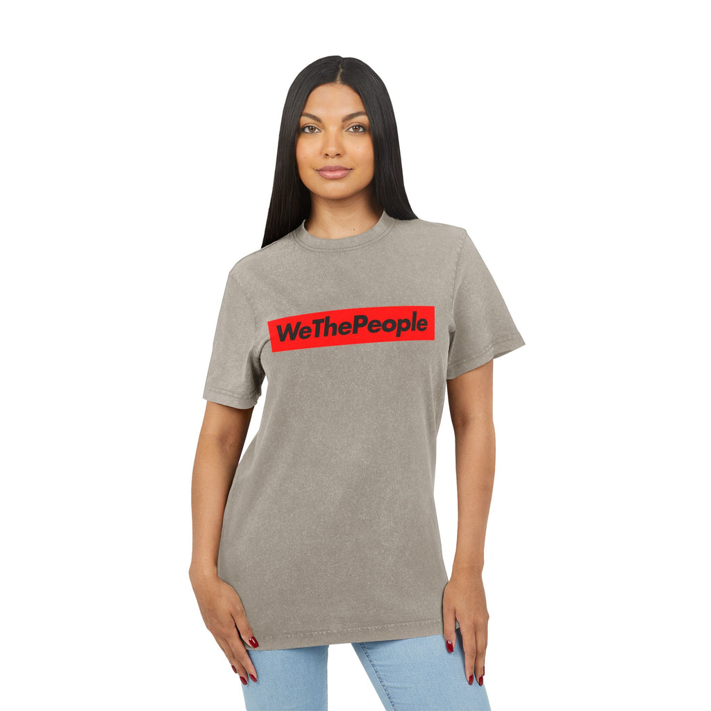 WeThePeople Acid Wash Tee — Graphic Political Statement Shirt