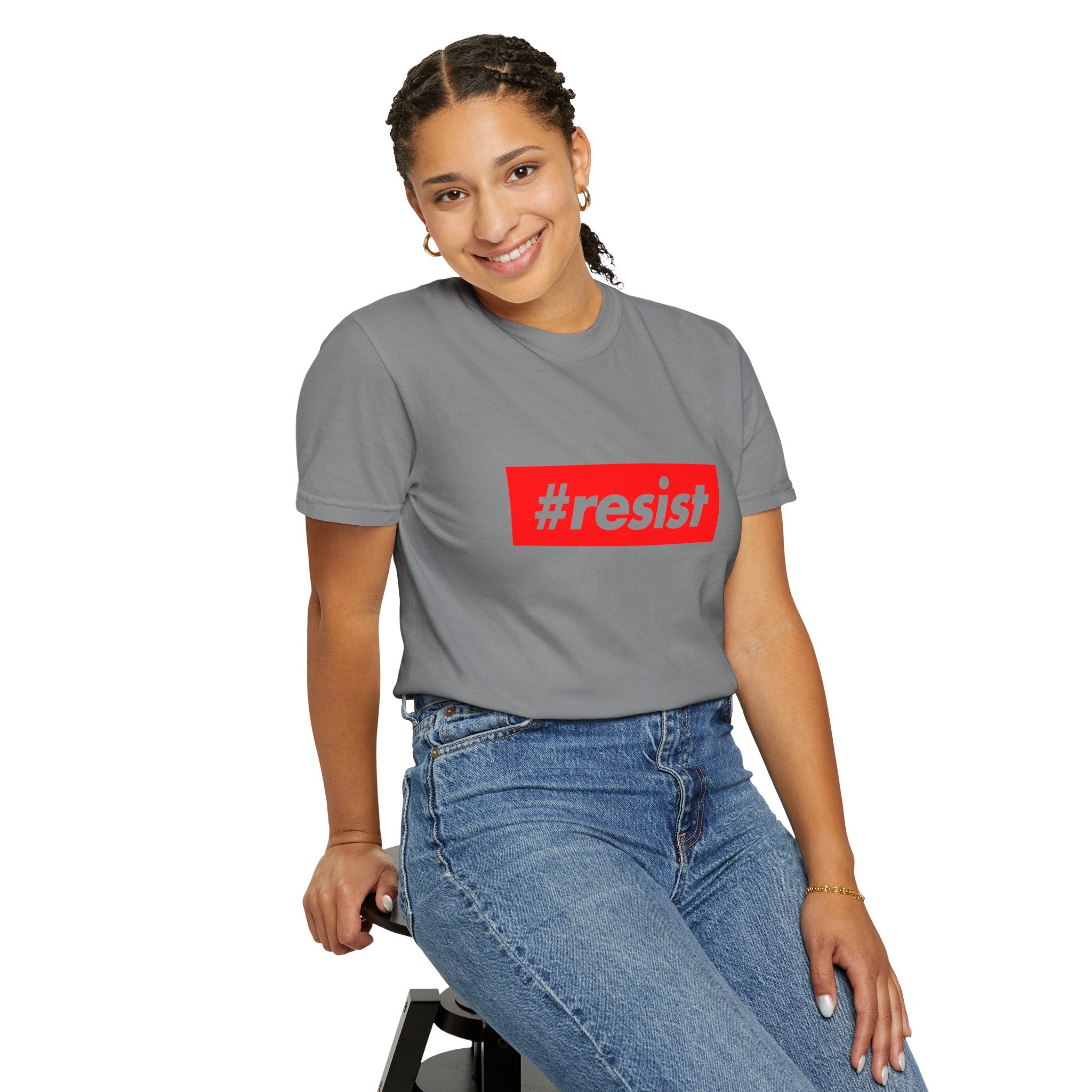 #resist Graphic T-Shirt — Bold Red Protest Tee