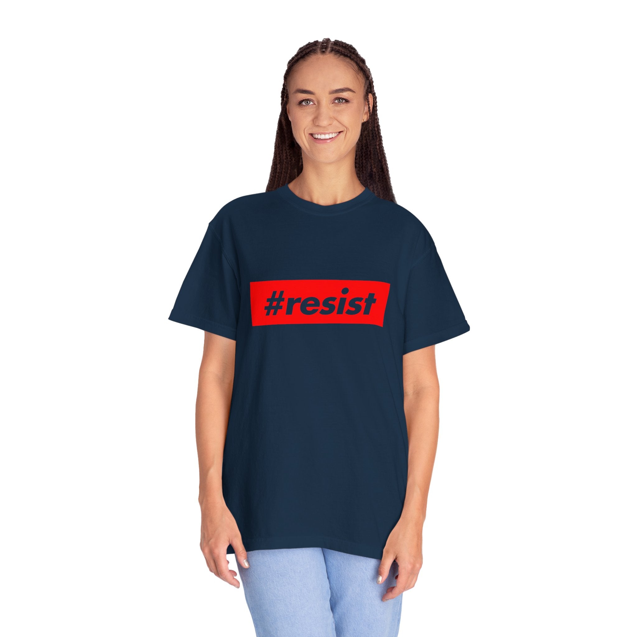 #resist Graphic T-Shirt — Bold Red Protest Tee