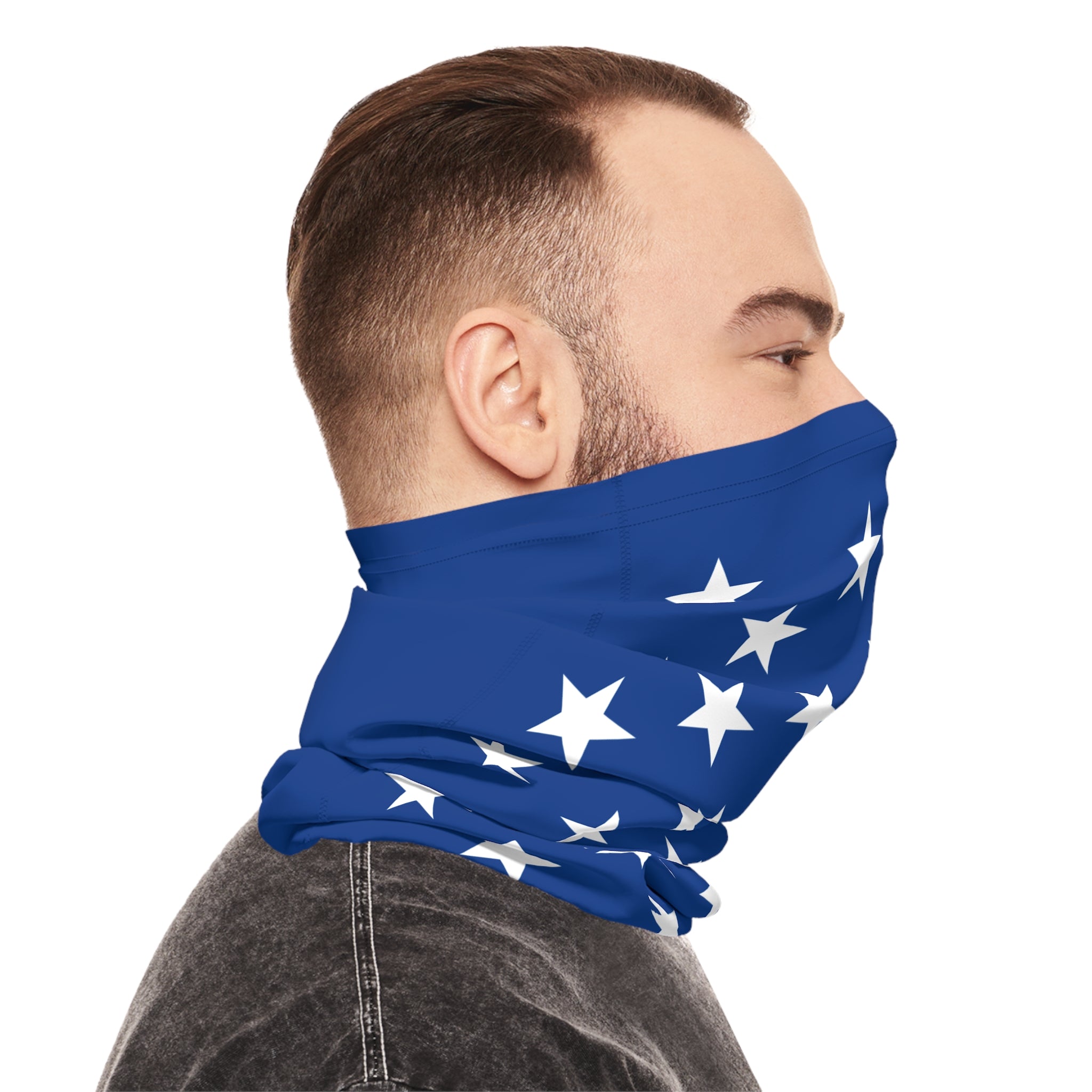Neck Gaiter - Star Studded Block Protest Face Cover