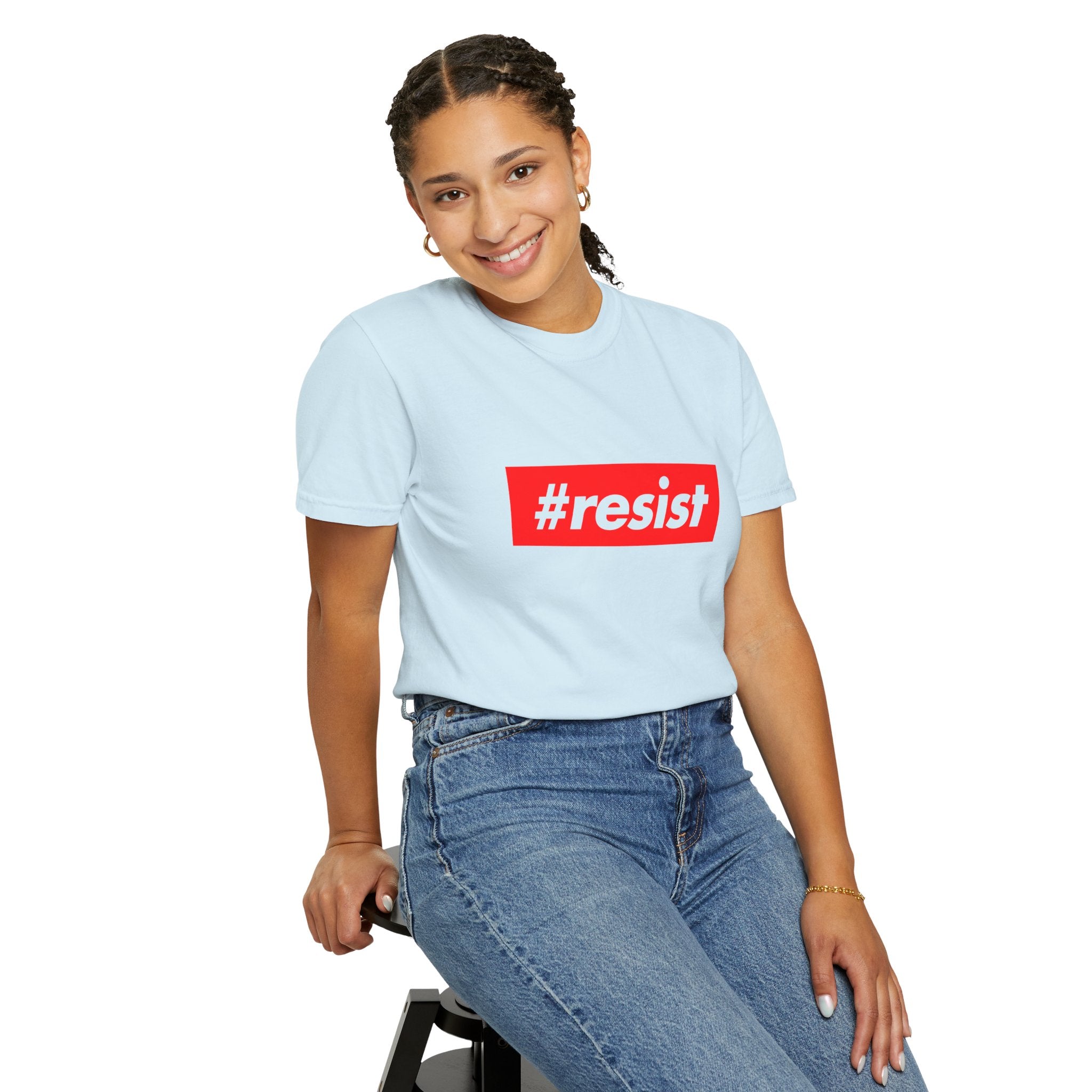 #resist Graphic T-Shirt — Bold Red Protest Tee