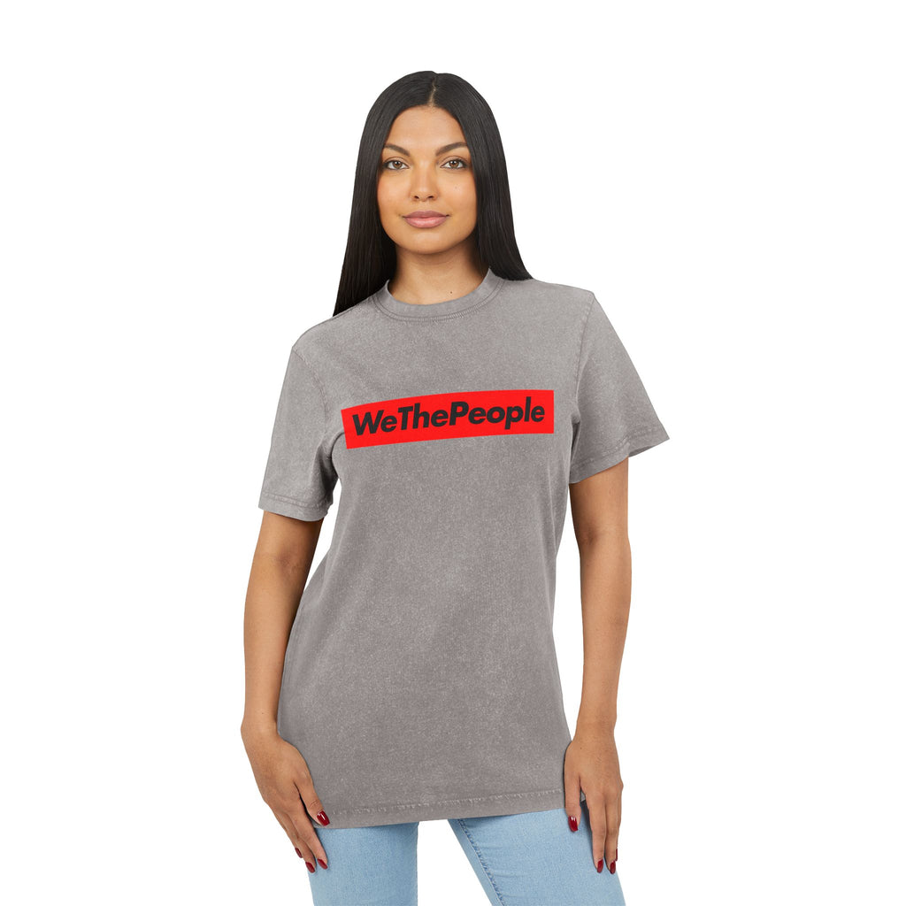 WeThePeople Acid Wash Tee — Graphic Political Statement Shirt