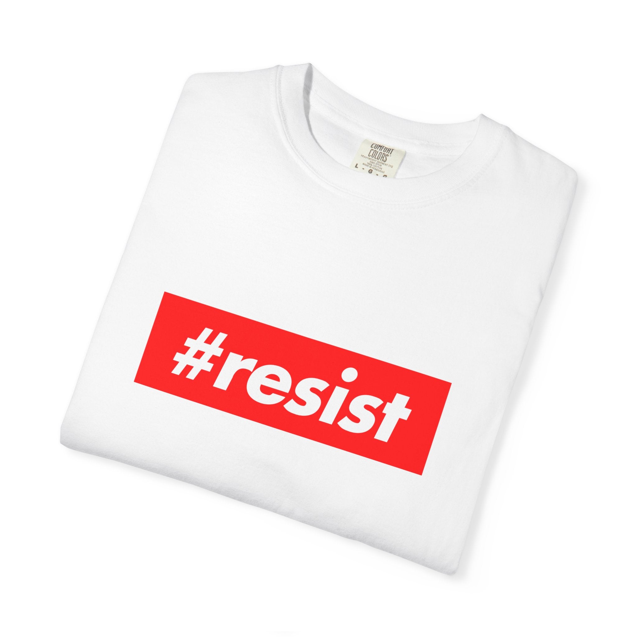 #resist Graphic T-Shirt — Bold Red Protest Tee