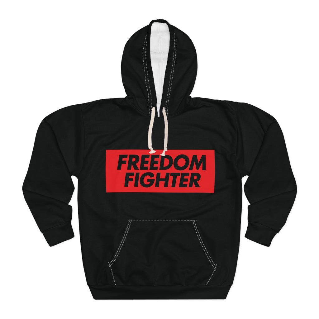 Freedom FIghter — Bold Red Box Streetwear Pullover