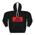 No Kings Hoodie — Bold Red Box Streetwear Pullover