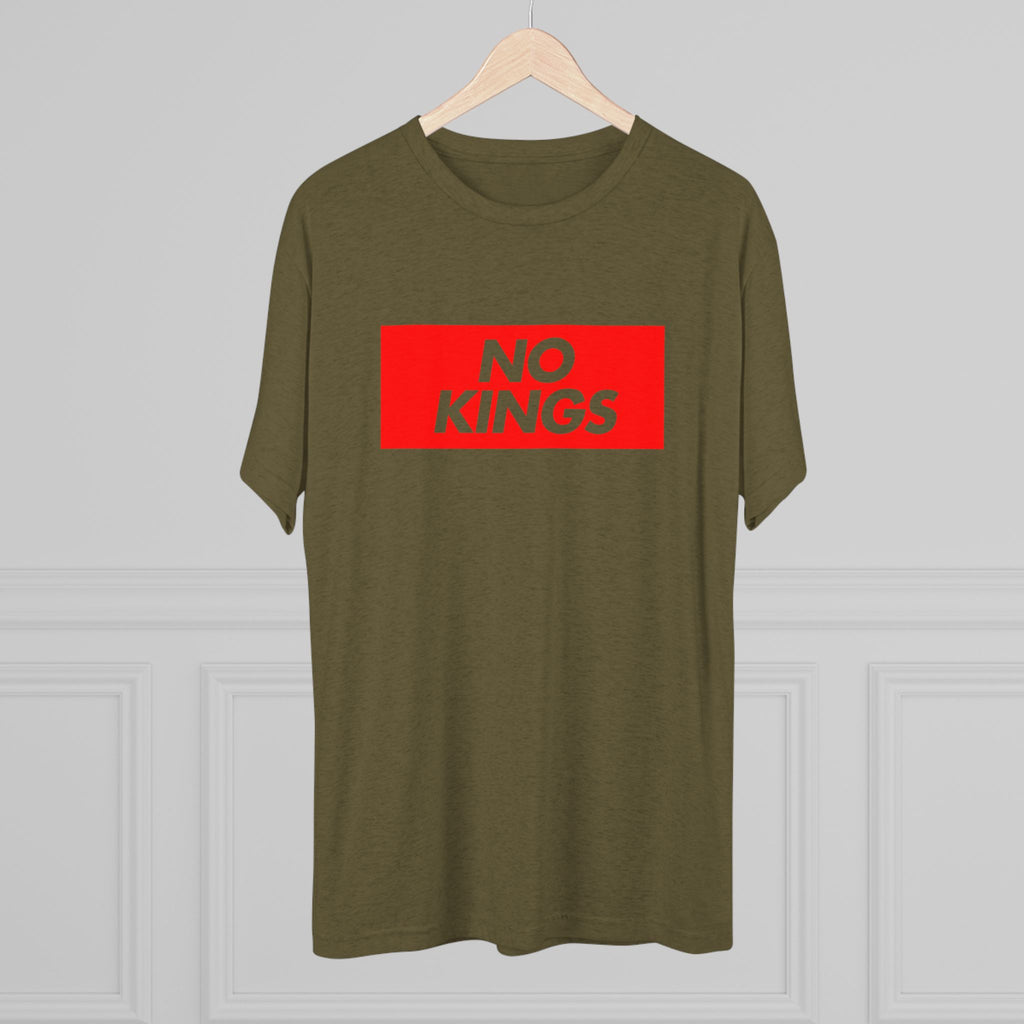 No Kings Graphic Tee – Bold Red Box Logo T-Shirt