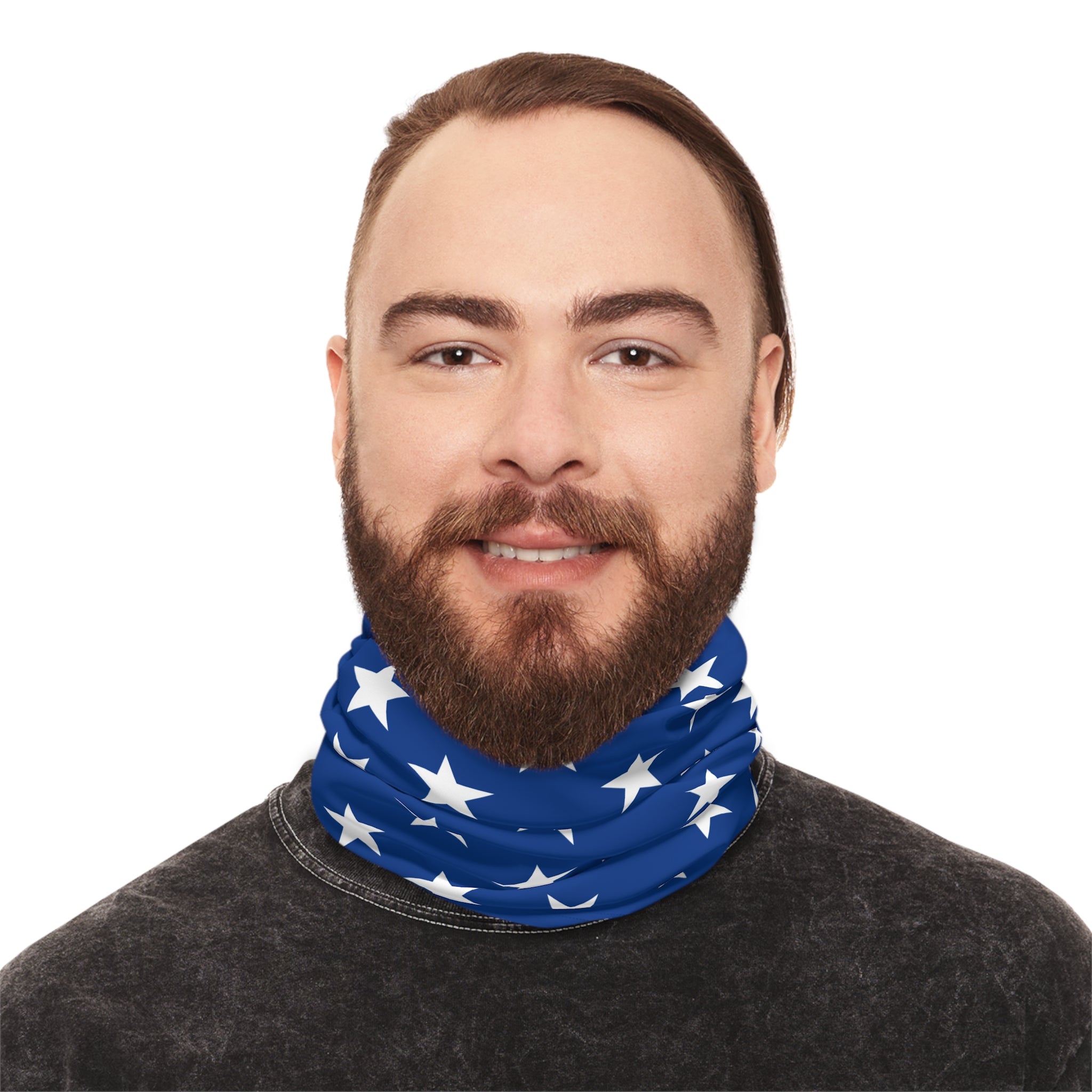 Neck Gaiter - Star Studded Block Protest Face Cover