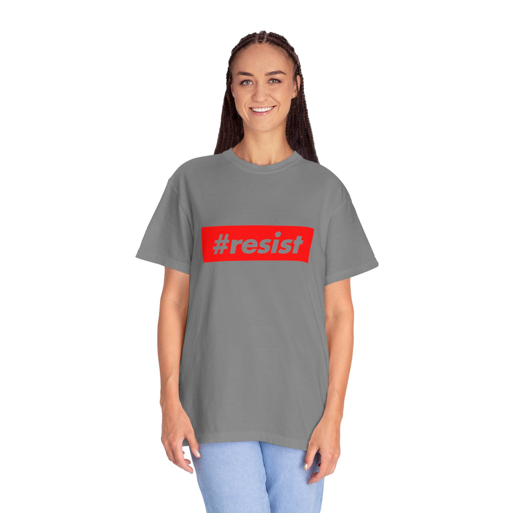 #resist Graphic T-Shirt — Bold Red Protest Tee