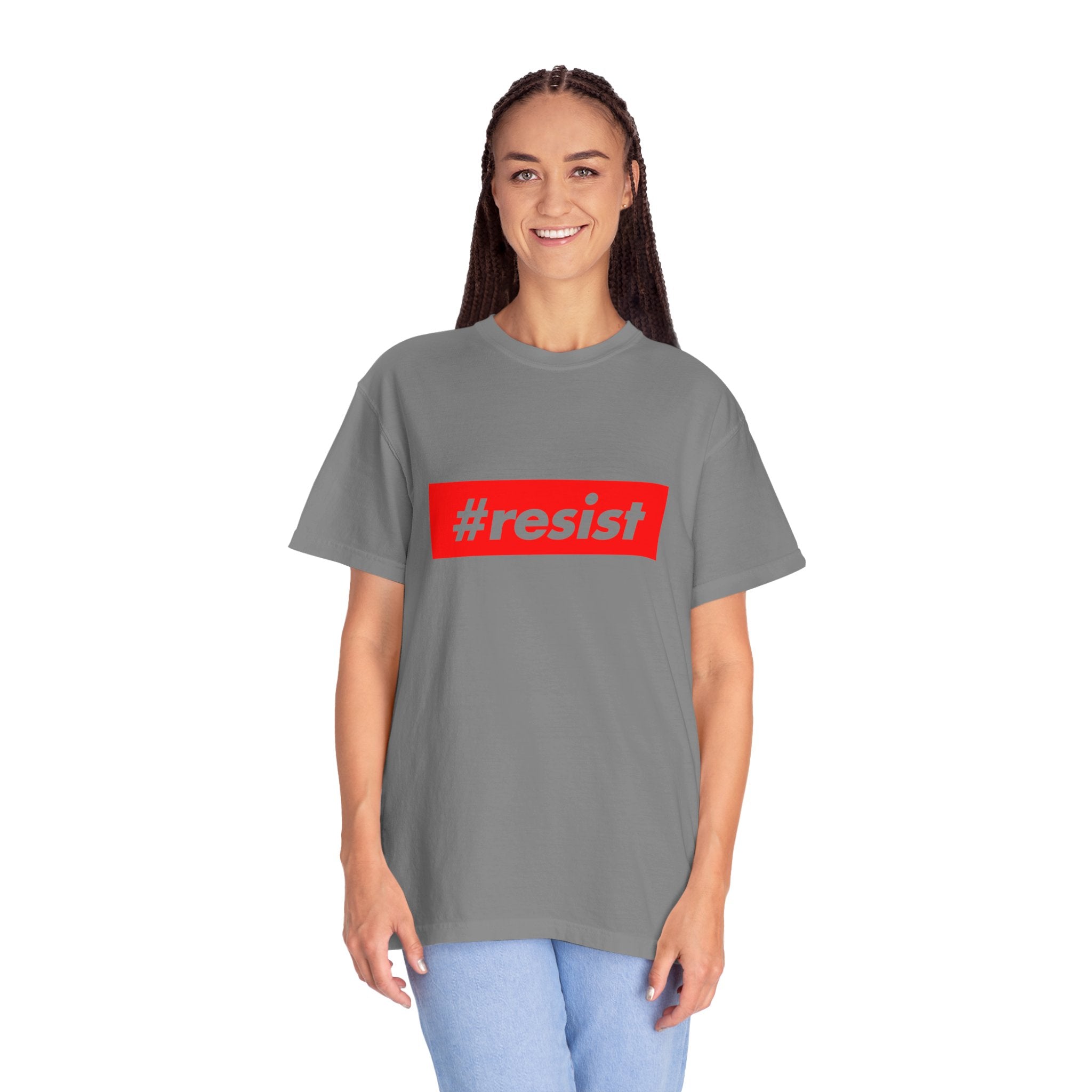 #resist Graphic T-Shirt — Bold Red Protest Tee