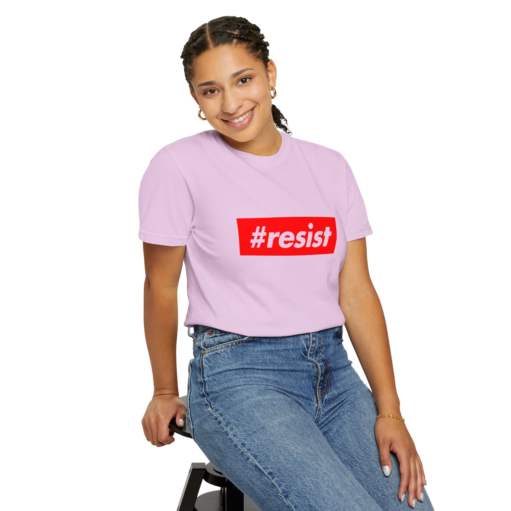 #resist Graphic T-Shirt — Bold Red Protest Tee