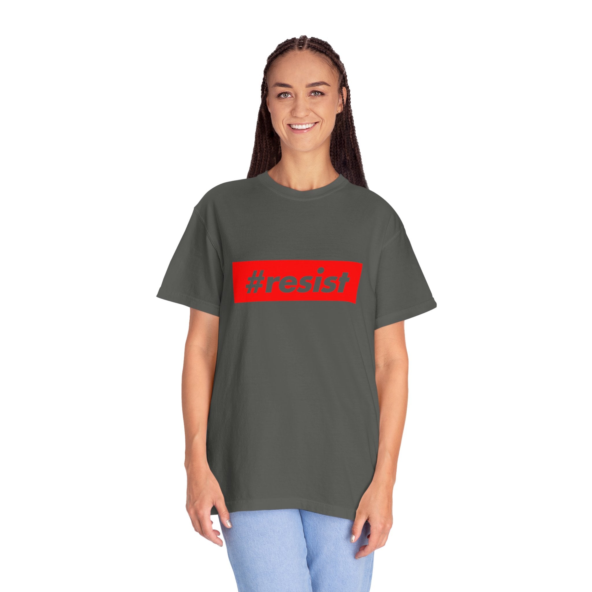 #resist Graphic T-Shirt — Bold Red Protest Tee