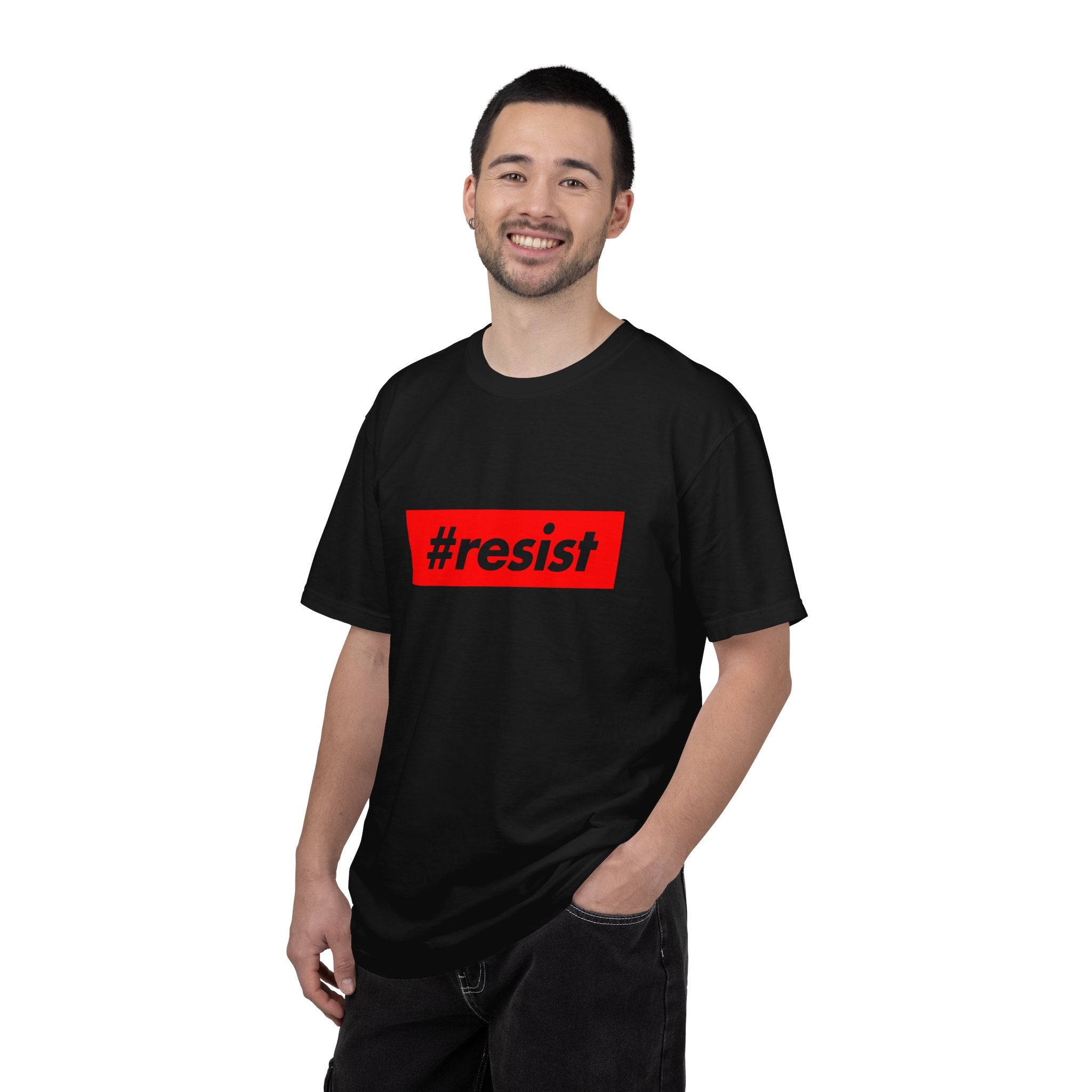 #resist Graphic T-Shirt — Bold Red Protest Tee