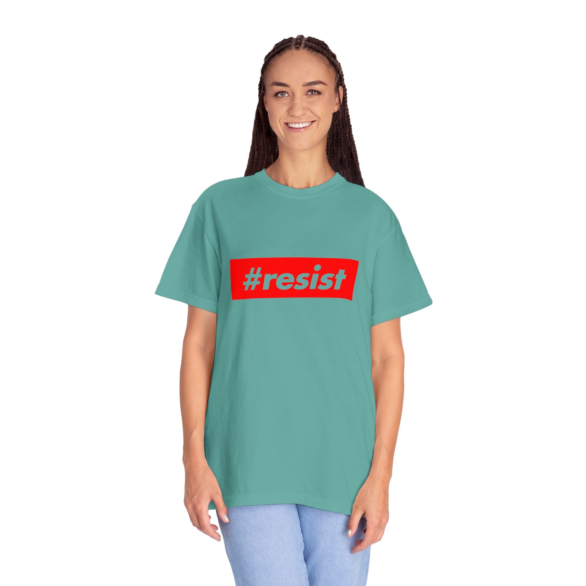 #resist Graphic T-Shirt — Bold Red Protest Tee