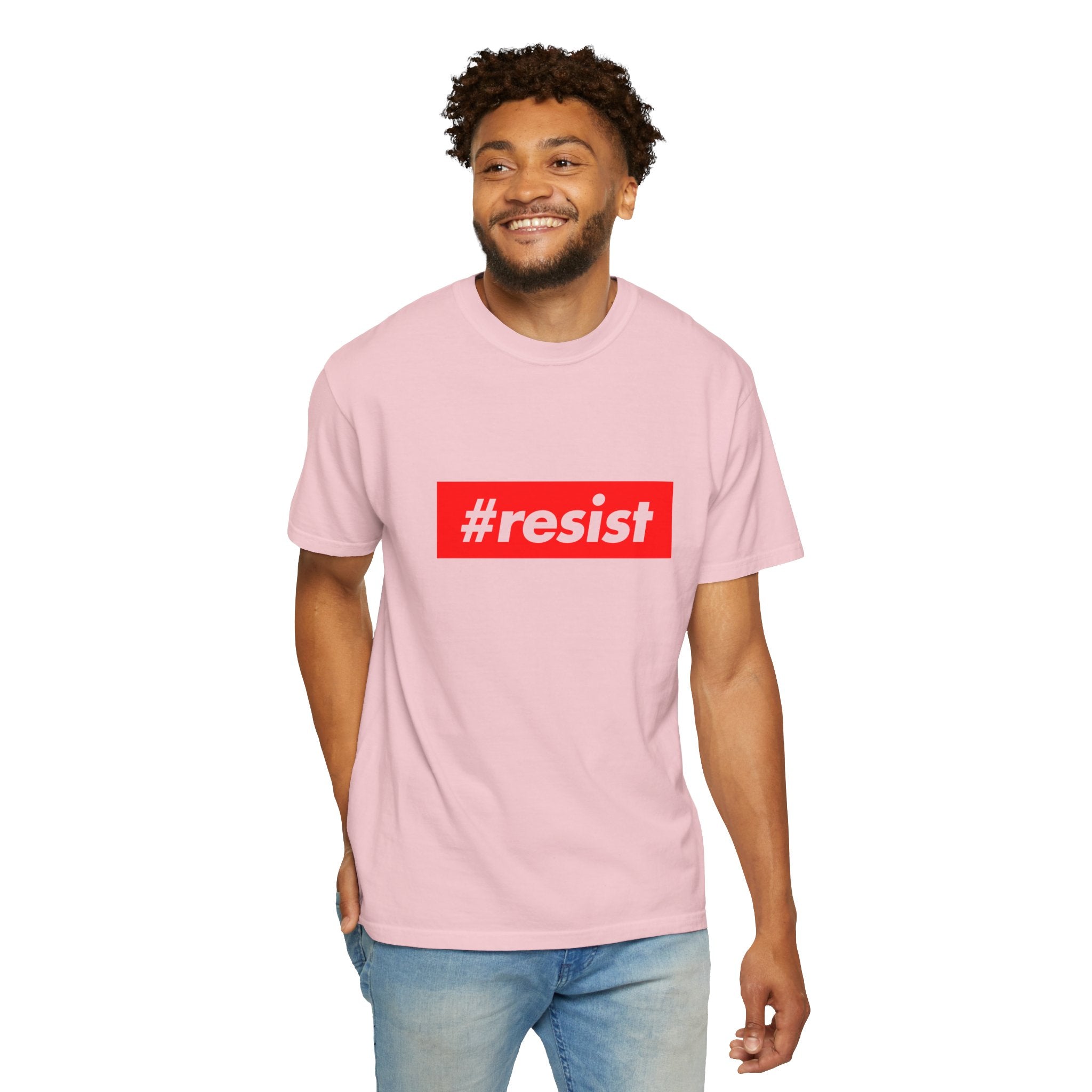 #resist Graphic T-Shirt — Bold Red Protest Tee