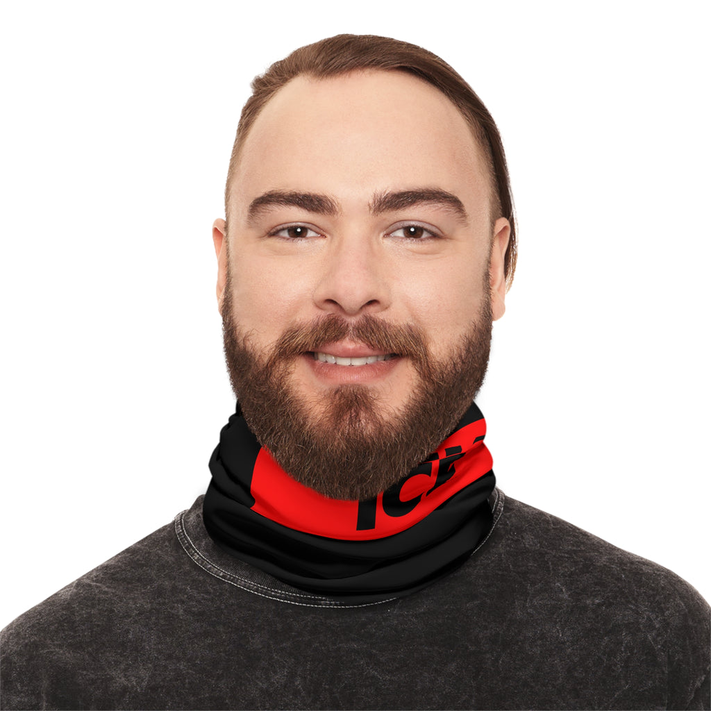 Neck Gaiter - 'F*CK ICE' Red Block Protest Face Cover