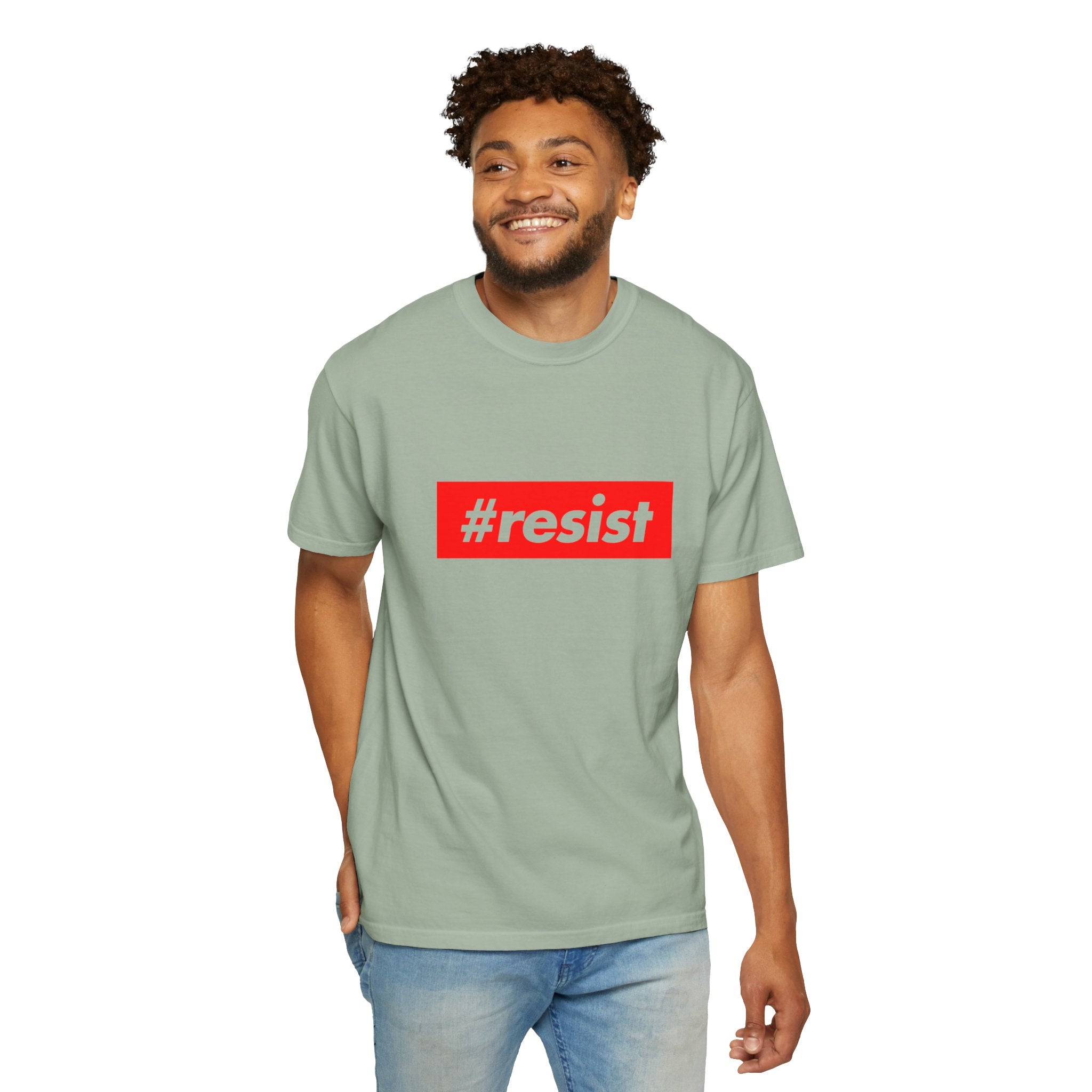 #resist Graphic T-Shirt — Bold Red Protest Tee