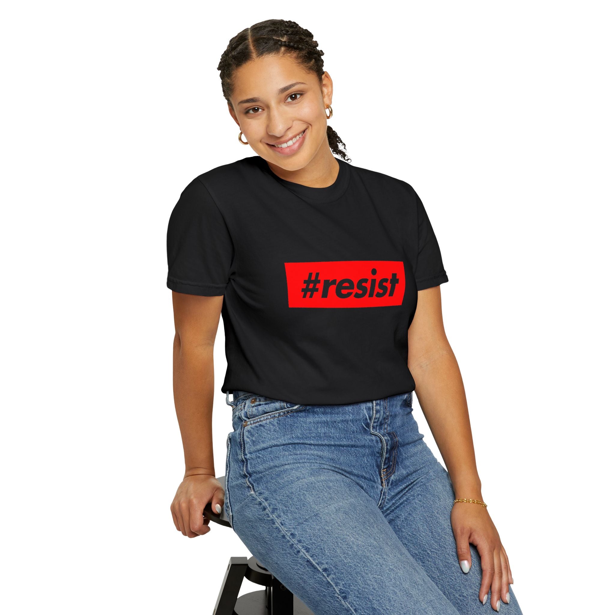 #resist Graphic T-Shirt — Bold Red Protest Tee