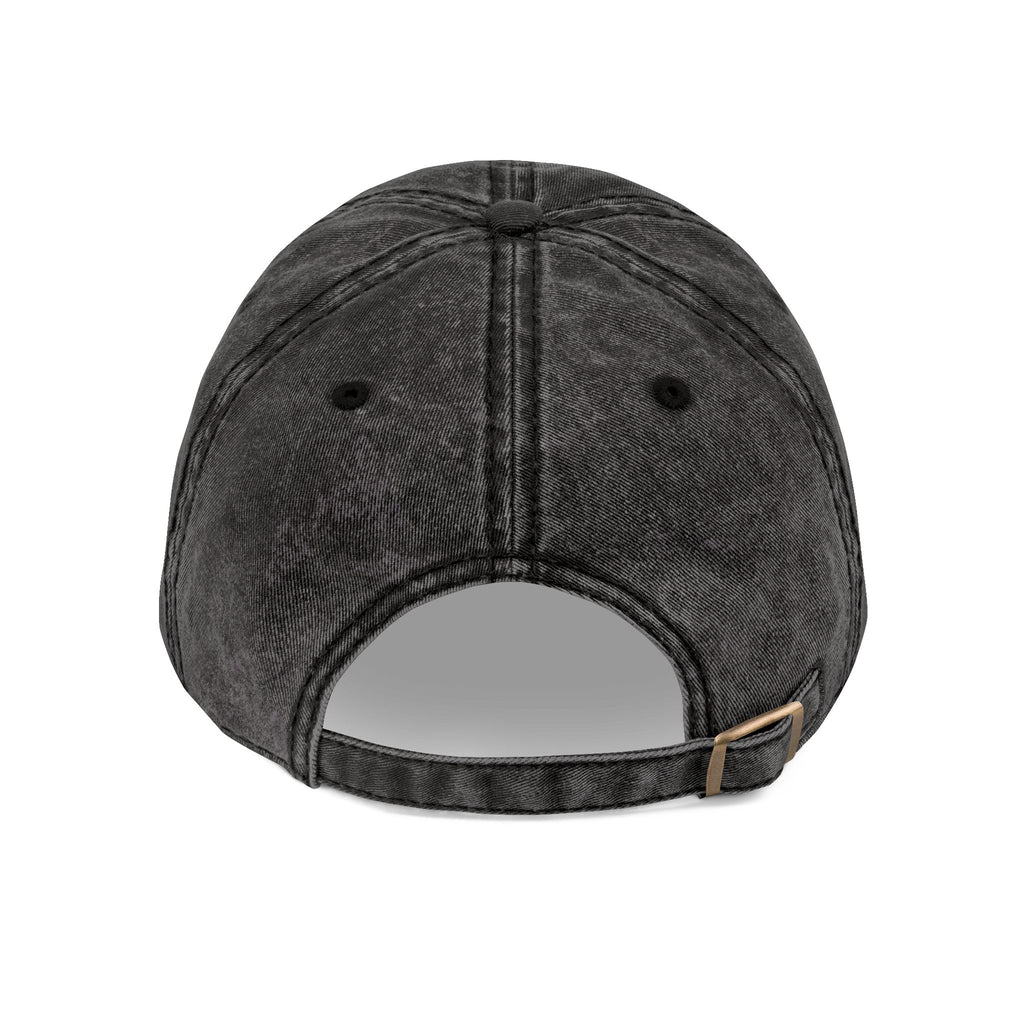 Love Wins Vintage Embroidered Cap - Washed Black Dad Hat