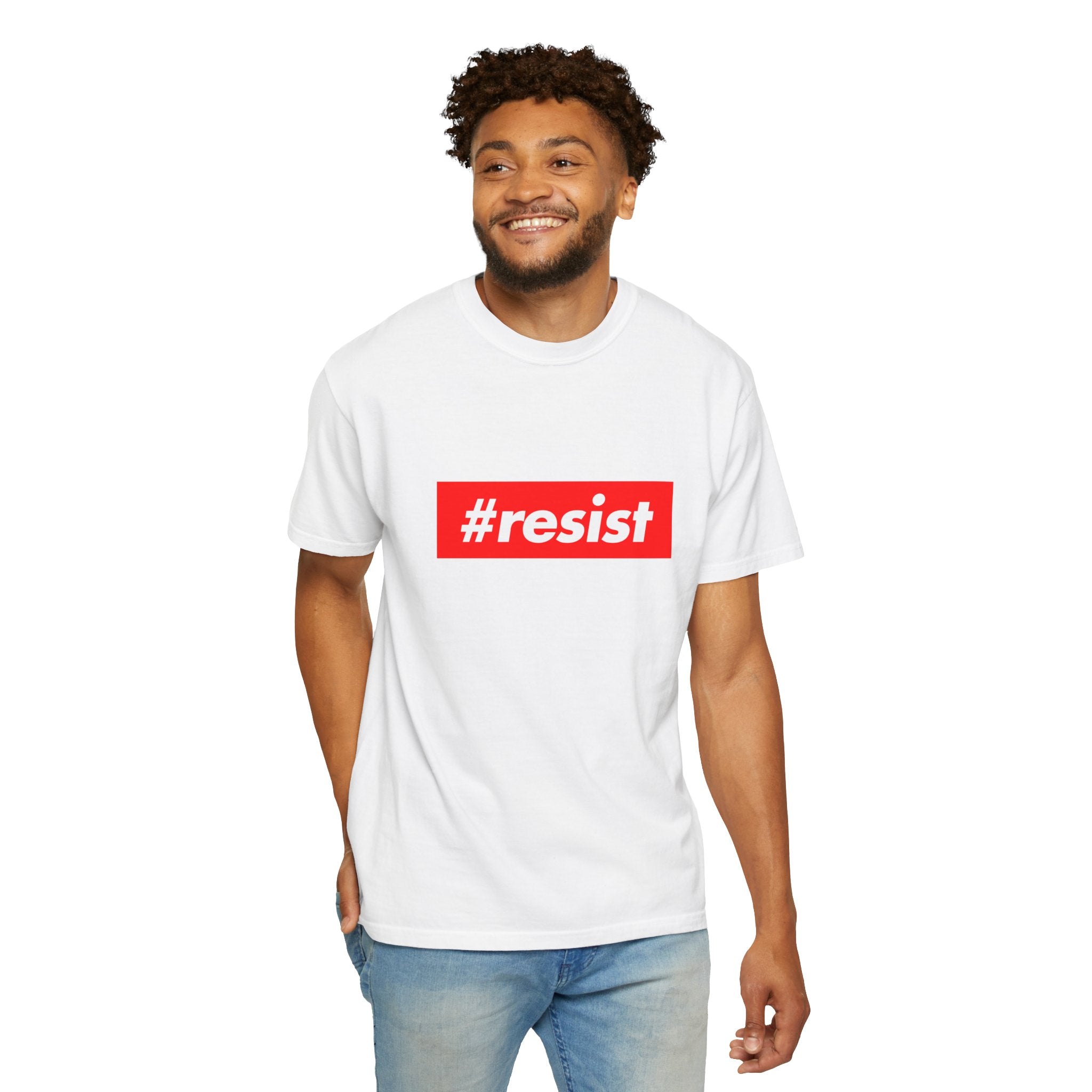 #resist Graphic T-Shirt — Bold Red Protest Tee
