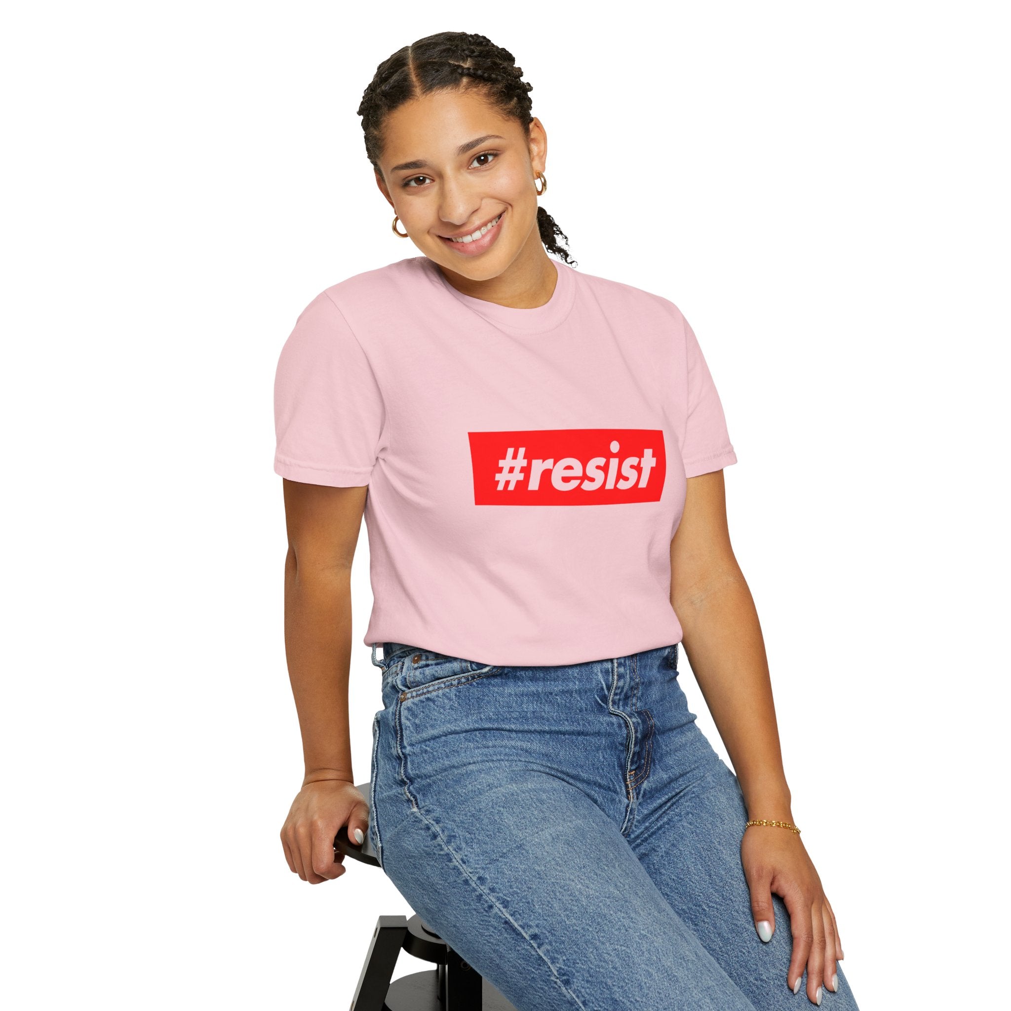 #resist Graphic T-Shirt — Bold Red Protest Tee