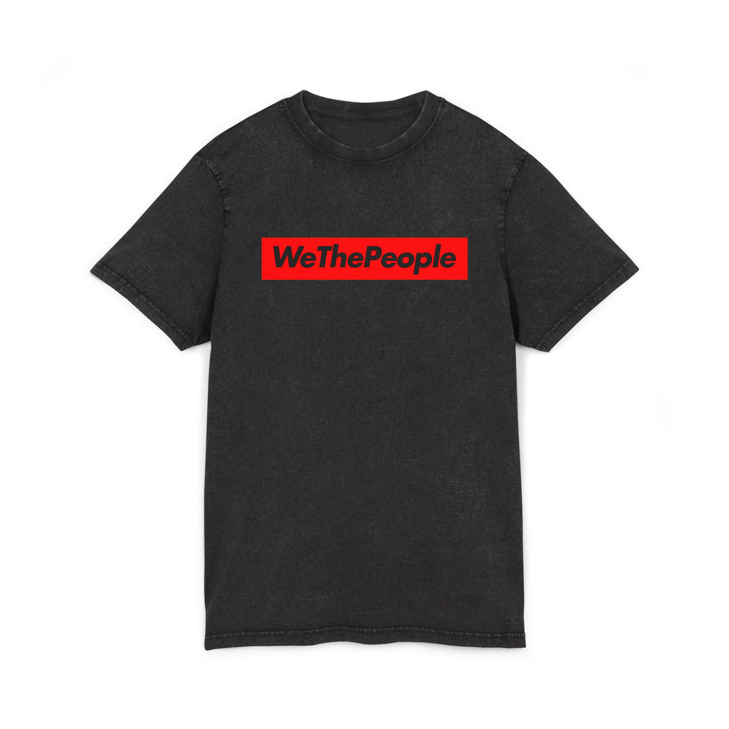 WeThePeople Acid Wash Tee — Graphic Political Statement Shirt