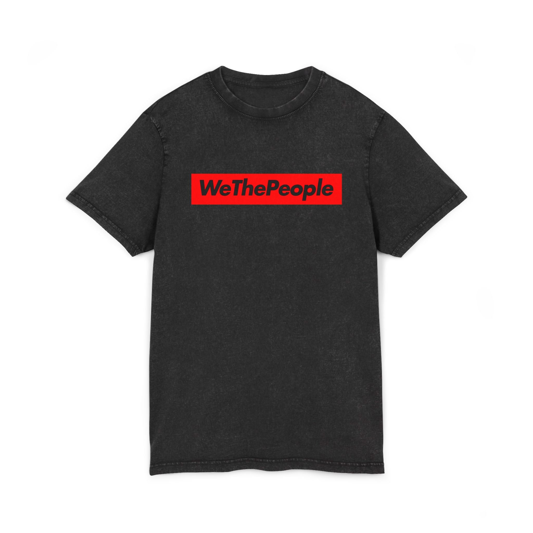 WeThePeople Acid Wash Tee — Graphic Political Statement Shirt