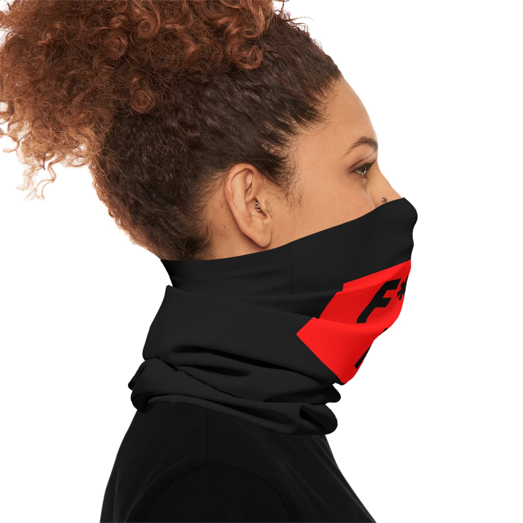 Neck Gaiter - 'F*CK ICE' Red Block Protest Face Cover