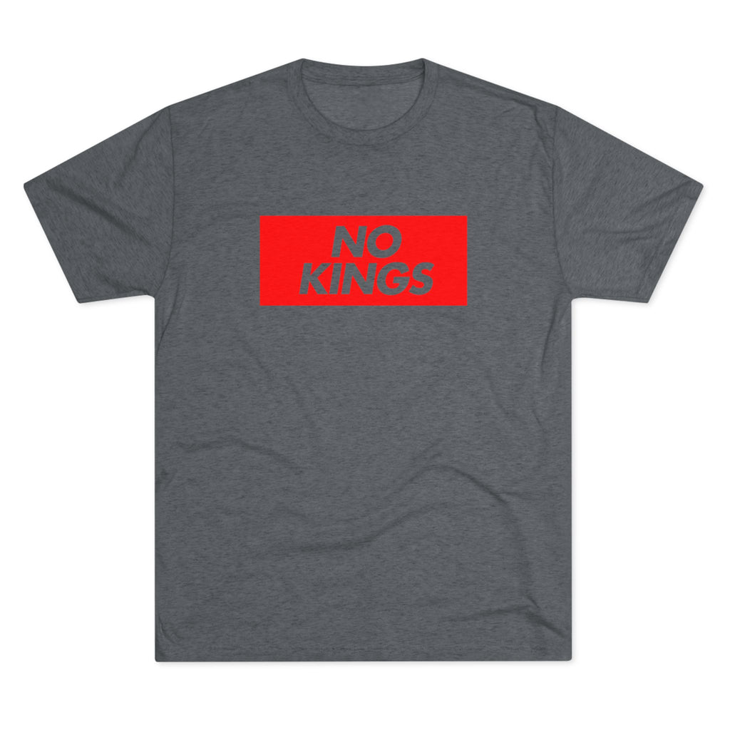 No Kings Graphic Tee – Bold Red Box Logo T-Shirt