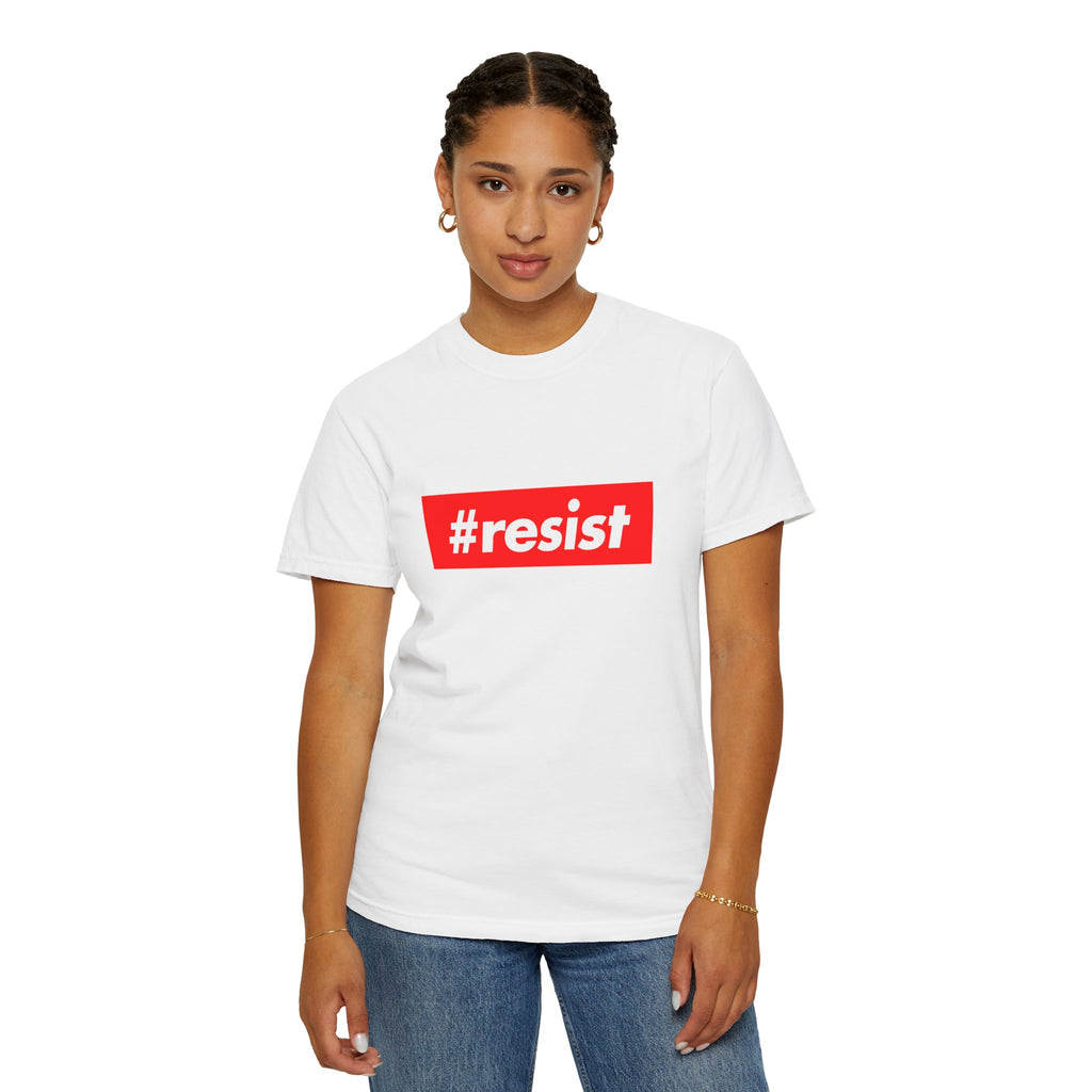#resist Graphic T-Shirt — Bold Red Protest Tee