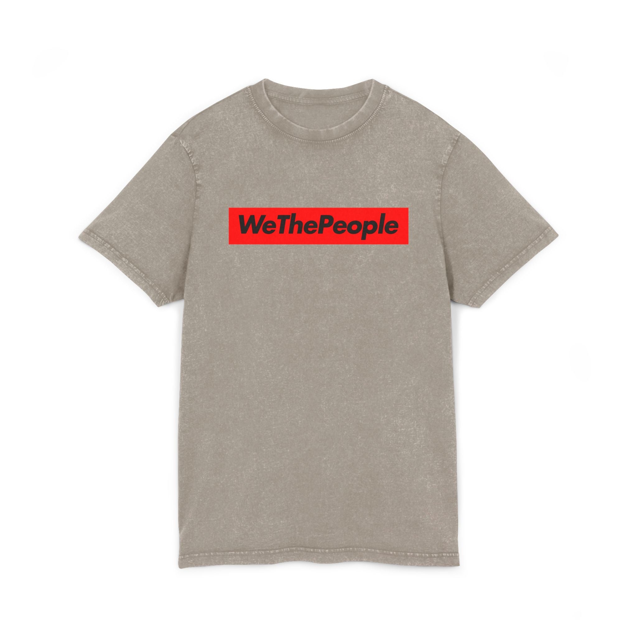 WeThePeople Acid Wash Tee — Graphic Political Statement Shirt