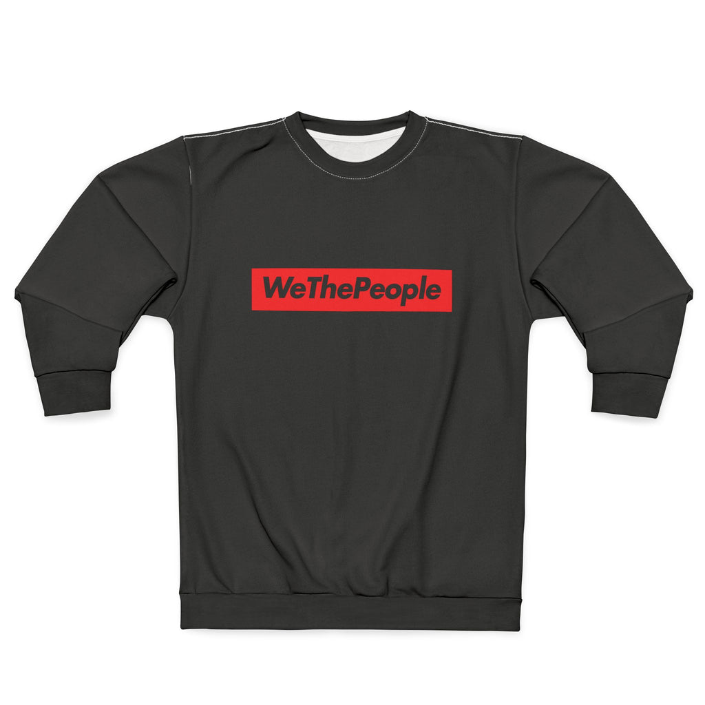 WeThePeople Graphic Sweatshirt – Bold Red Box Logo Pullover