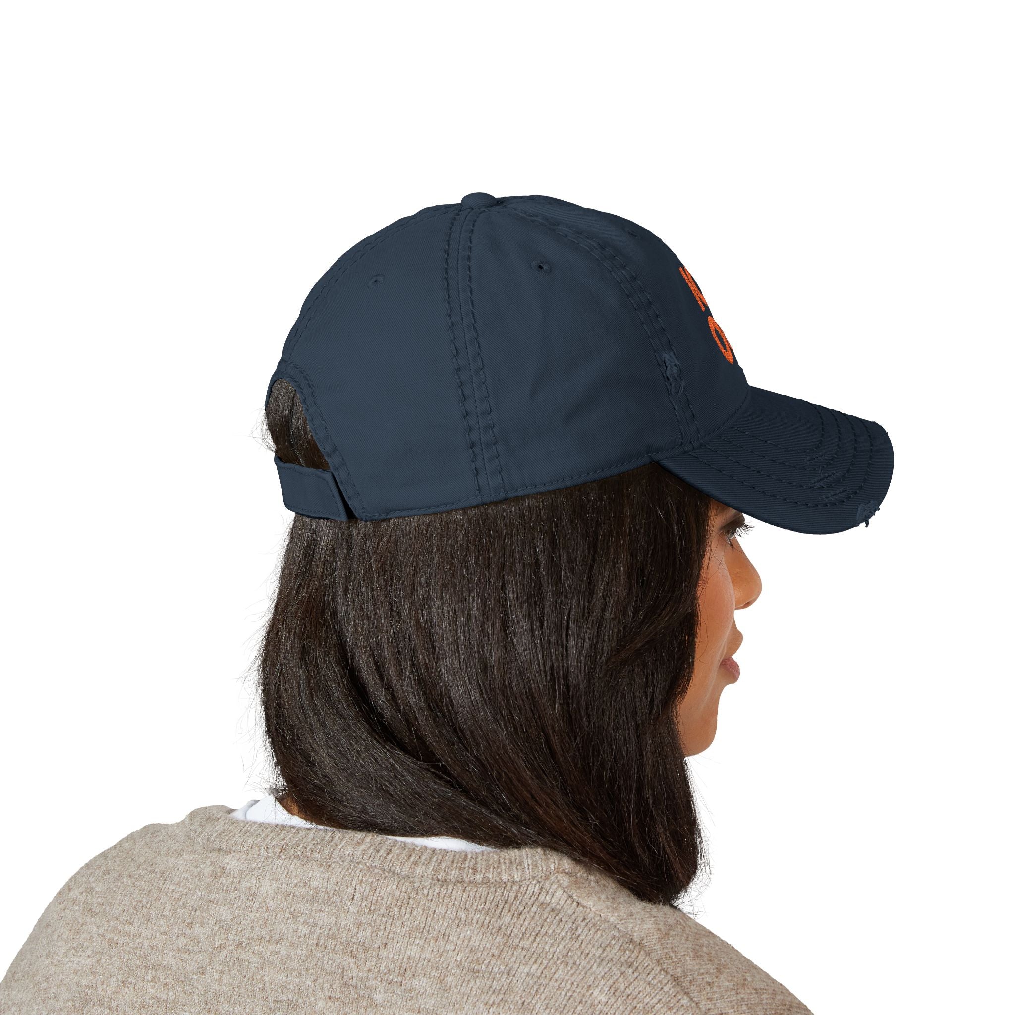 Distressed Dad Hat — 'ICE OUT' Embroidered Vintage Baseball Cap