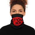 Neck Gaiter - 'F*CK ICE' Red Block Protest Face Cover