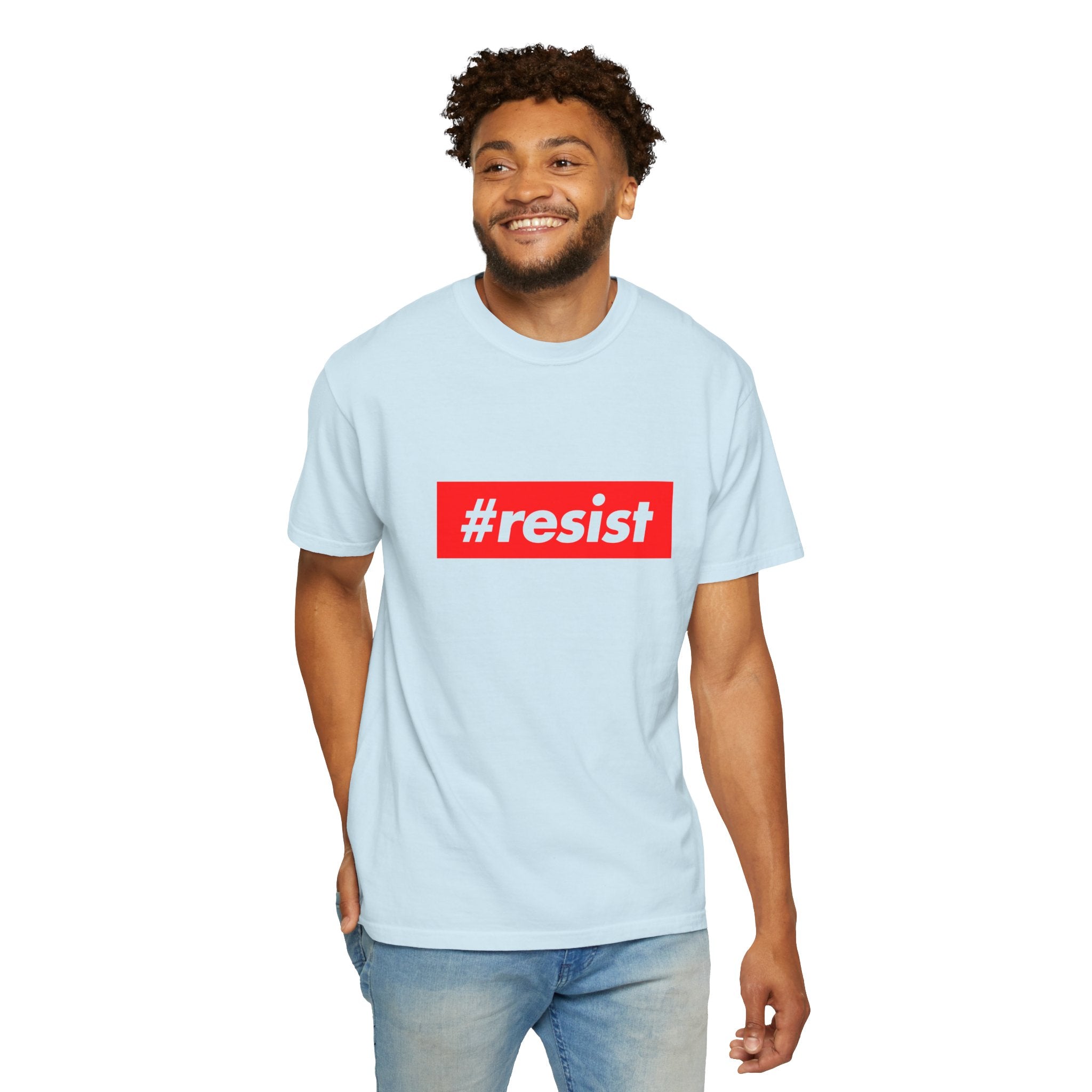 #resist Graphic T-Shirt — Bold Red Protest Tee