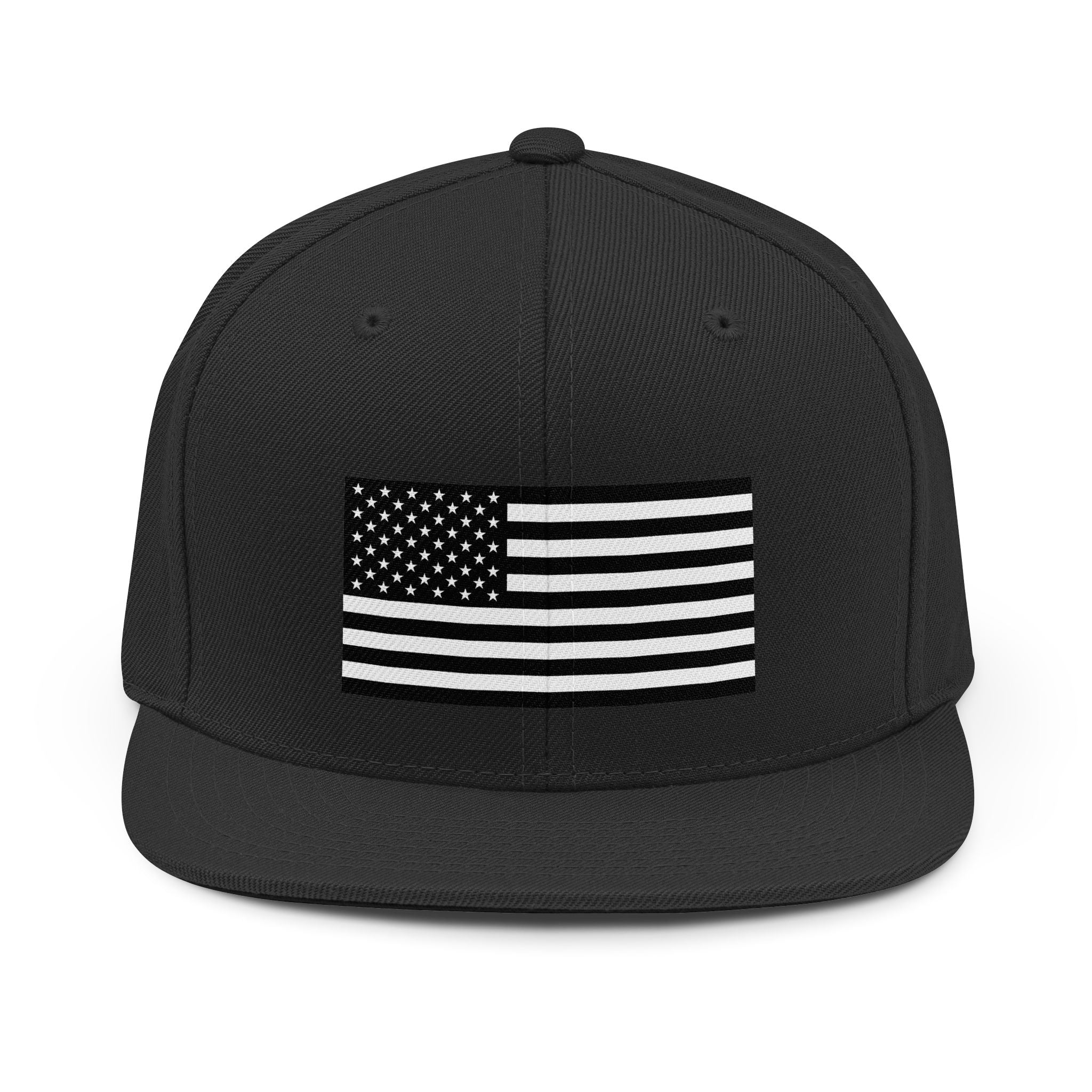 Stars and Stripes Black - Snapback Hat — Political Statement Hat for Activists
