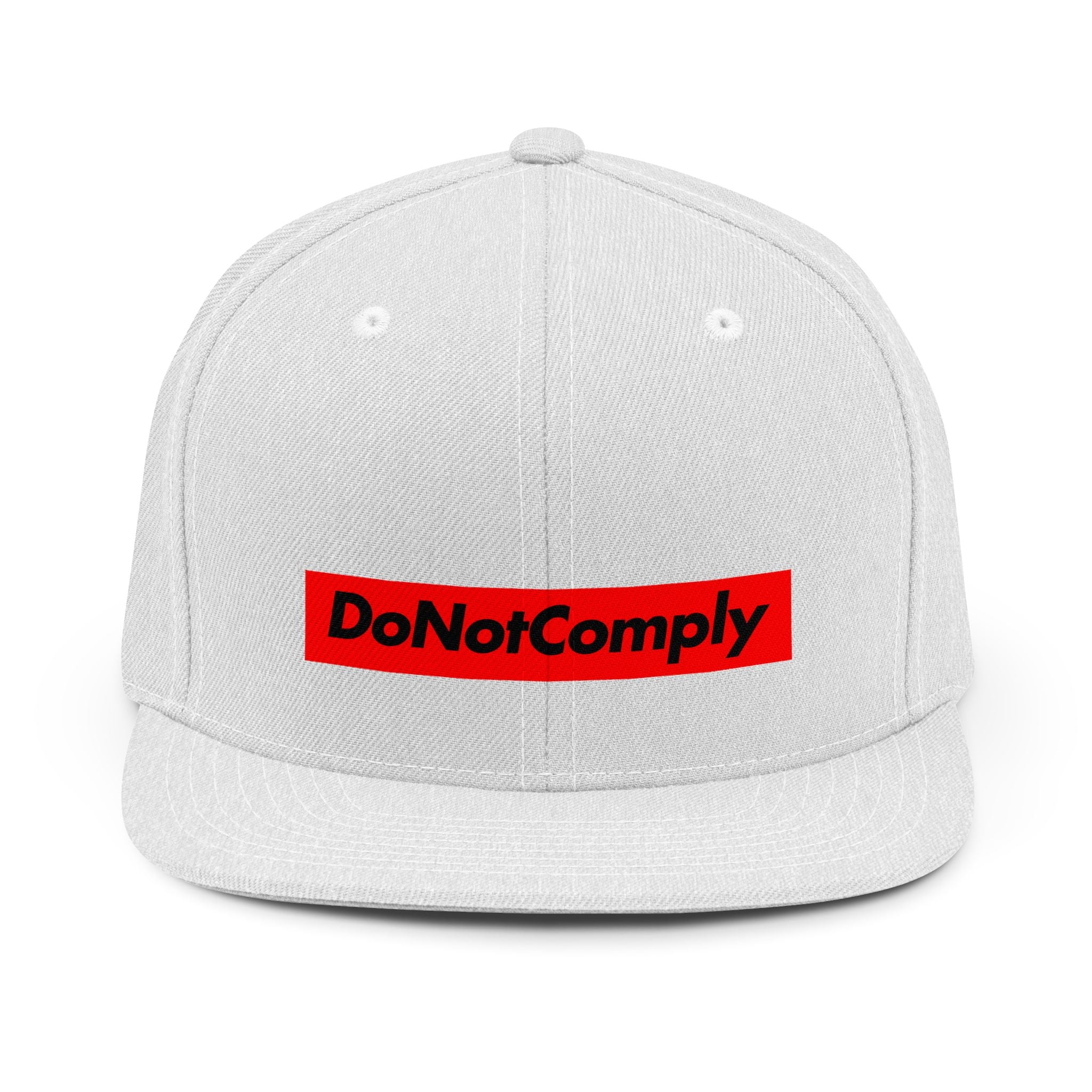 Do Not Comply Snapback Hat — Political Statement Hat for Activists