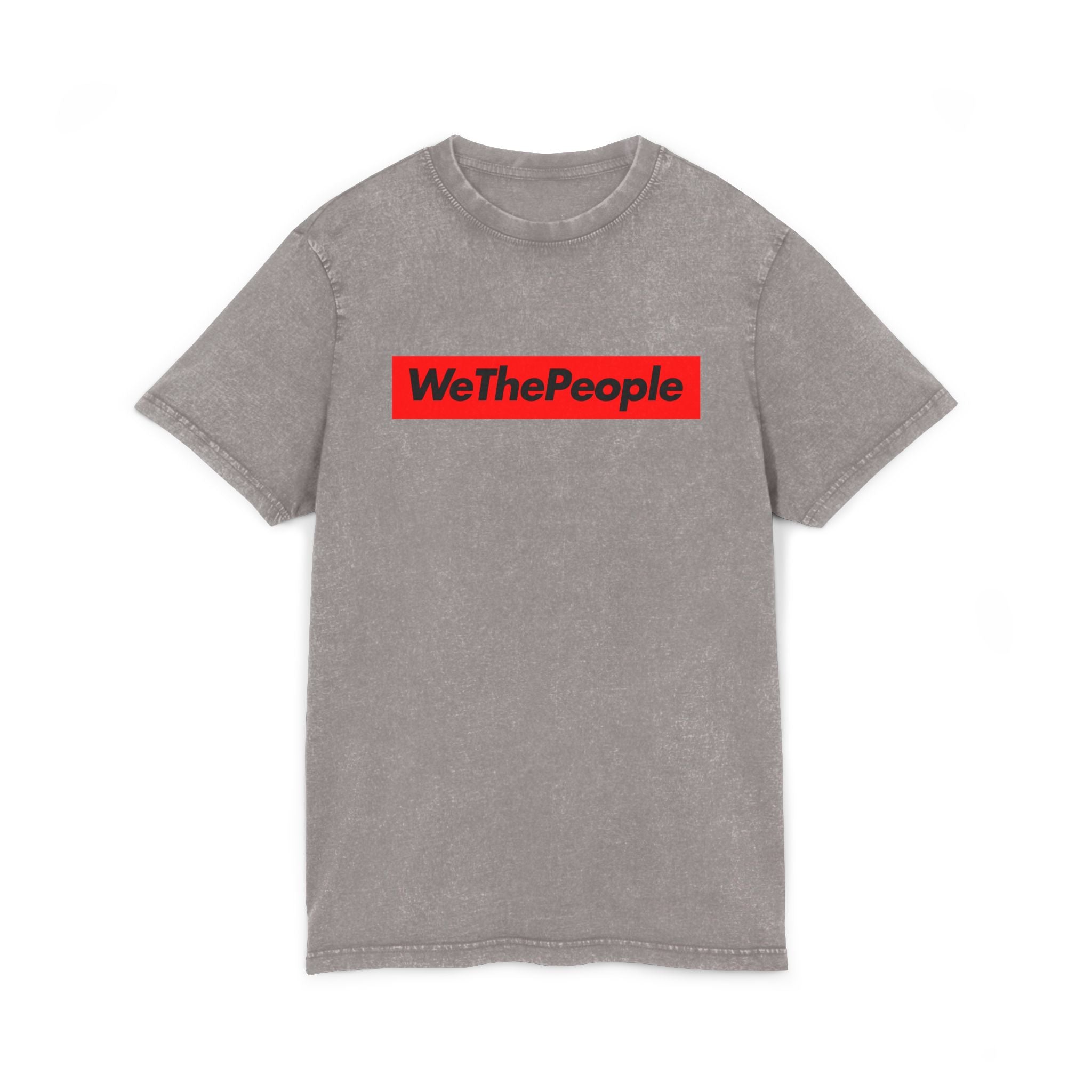 WeThePeople Acid Wash Tee — Graphic Political Statement Shirt