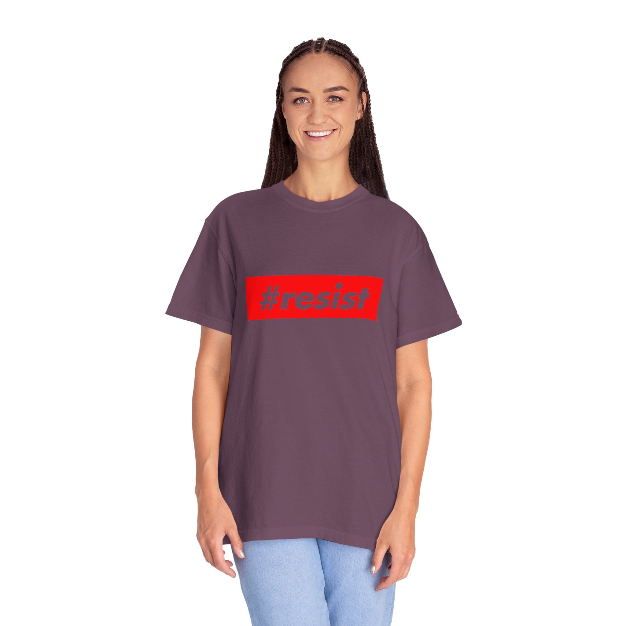 #resist Graphic T-Shirt — Bold Red Protest Tee