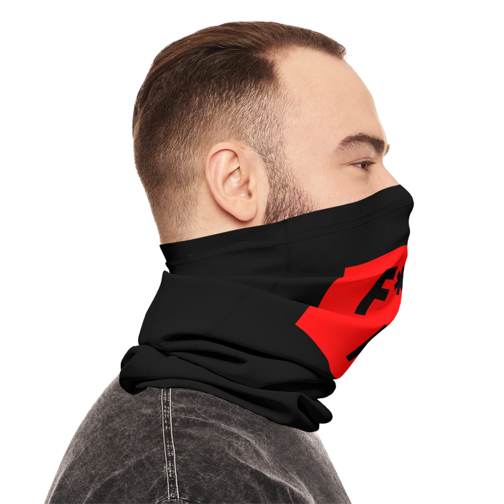 Neck Gaiter - 'F*CK ICE' Red Block Protest Face Cover