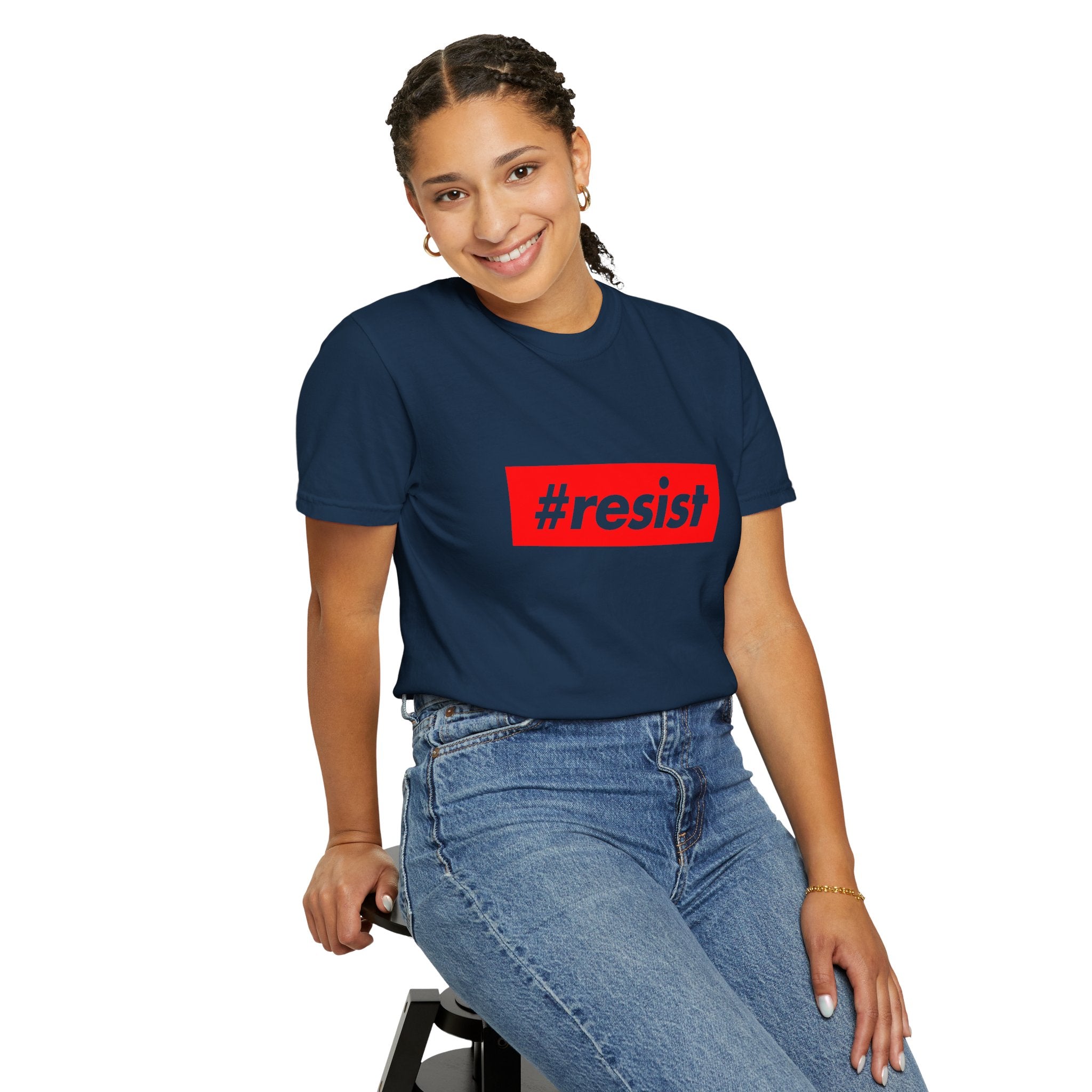 #resist Graphic T-Shirt — Bold Red Protest Tee